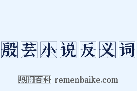 殷芸小说反义词是什么意思的图片